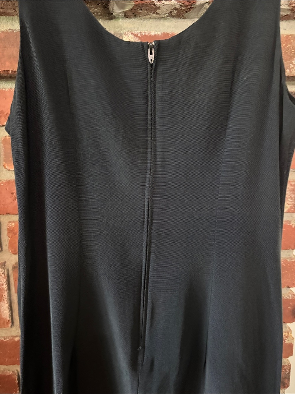 Vintage Blondie & Me Black Sleeveless Button-Accent Maxi Dress Made in USA - Picture 8 of 9
